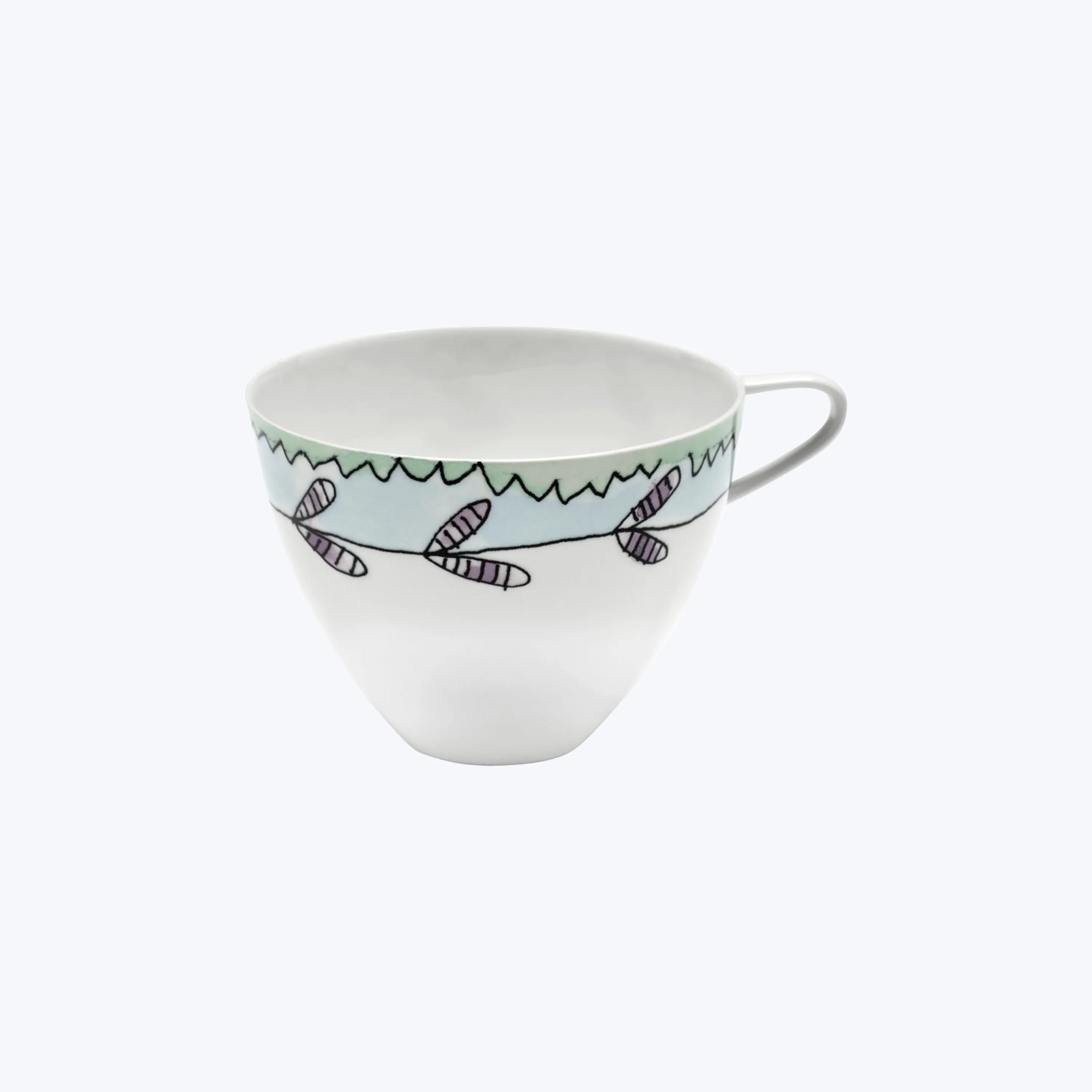 Midnight Flowers Cappuccino Cup