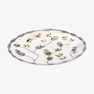 Midnight Flowers Salad Plate