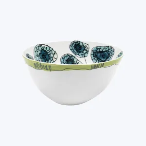 Midnight Flowers Small Serving Bowl