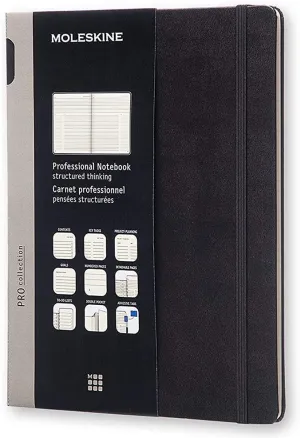 Moleskine Professional Extra Large Hard Notebook Black