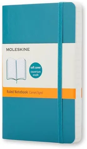 Moleskine Ruled Soft Cover Notebook Pocket Size Underwater Blue