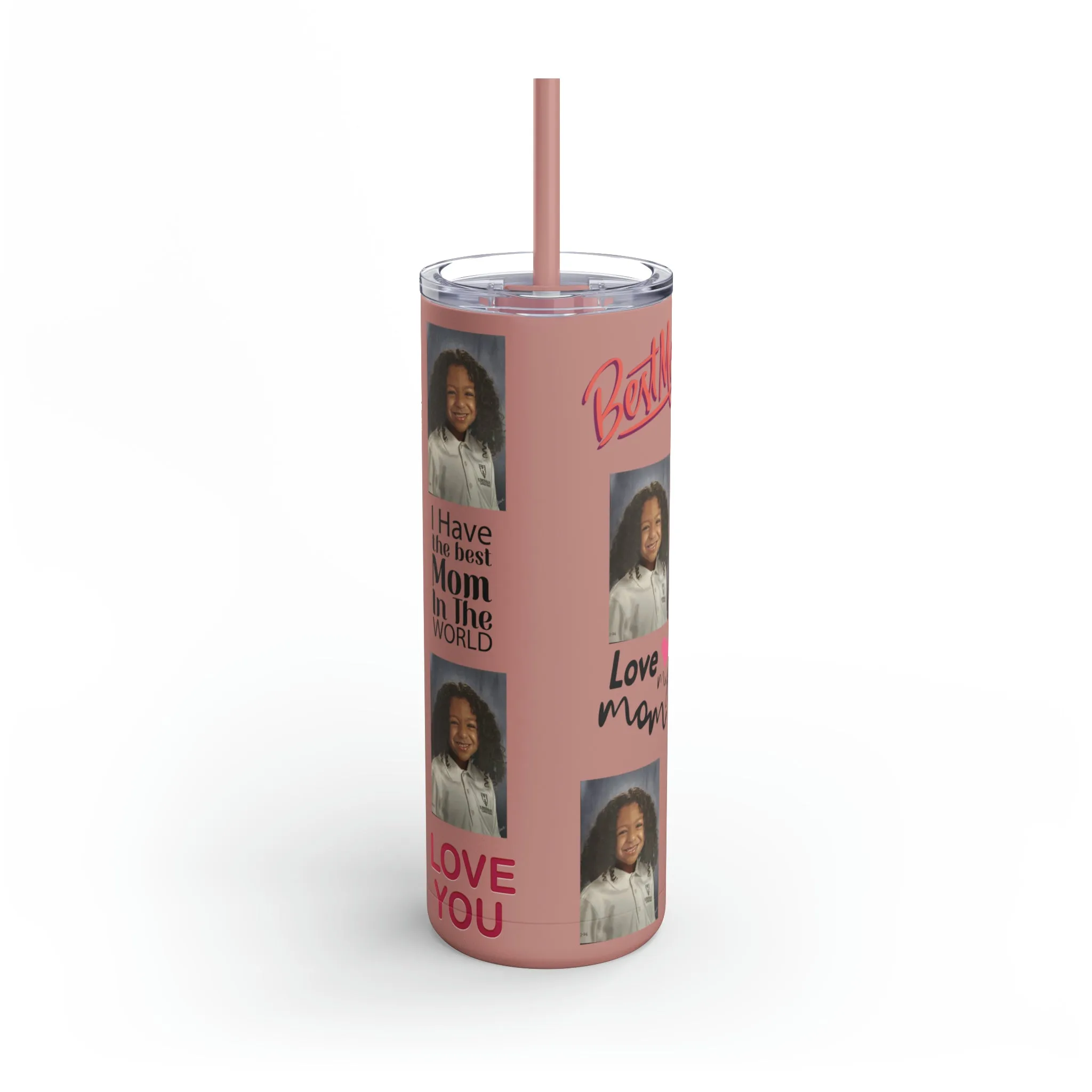Mom Photo Tumbler, Valentine's Day gift, Birthday gift, Mother's Day Gift, Tumblers, Gift for her, Skinny Matte Tumbler, 20oz