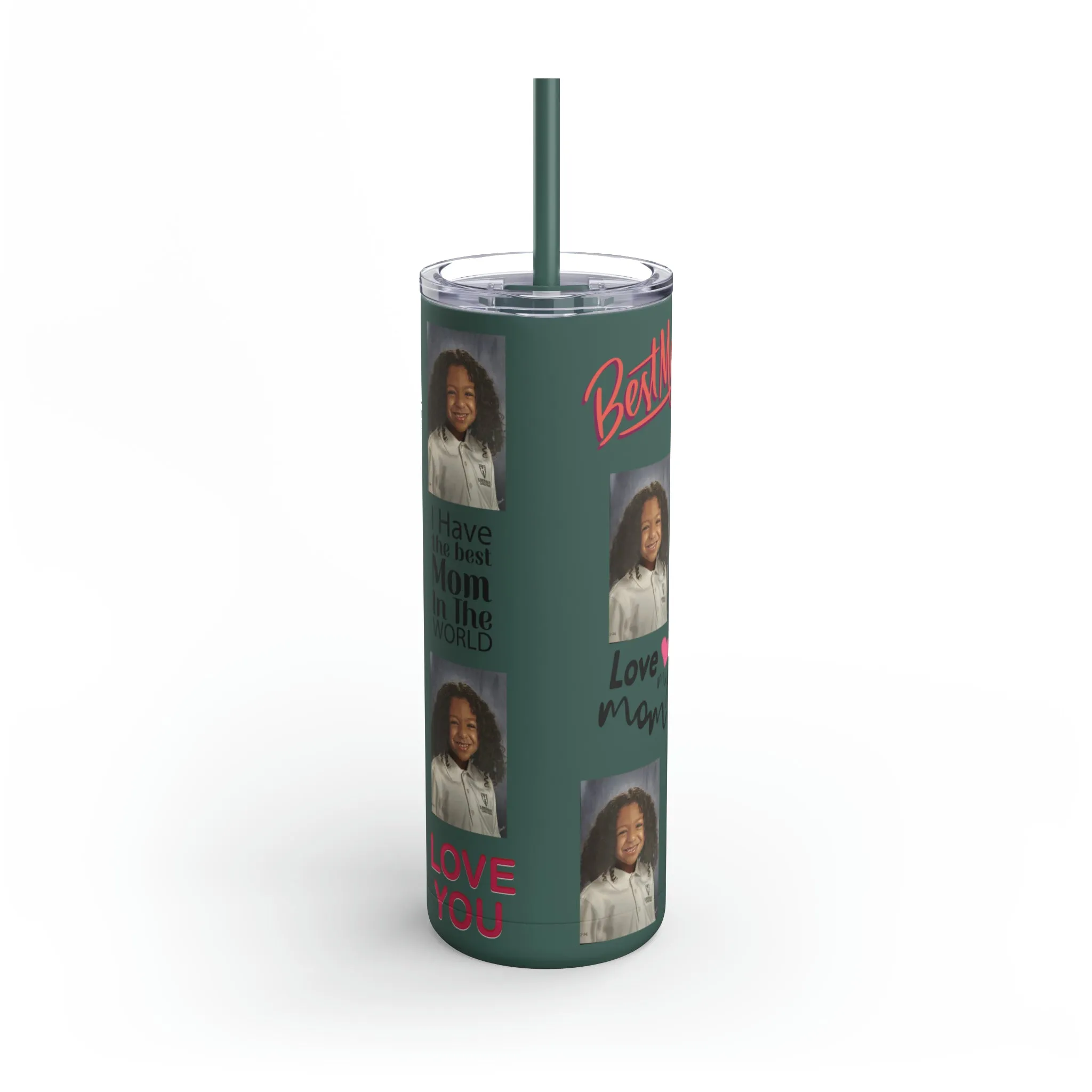 Mom Photo Tumbler, Valentine's Day gift, Birthday gift, Mother's Day Gift, Tumblers, Gift for her, Skinny Matte Tumbler, 20oz