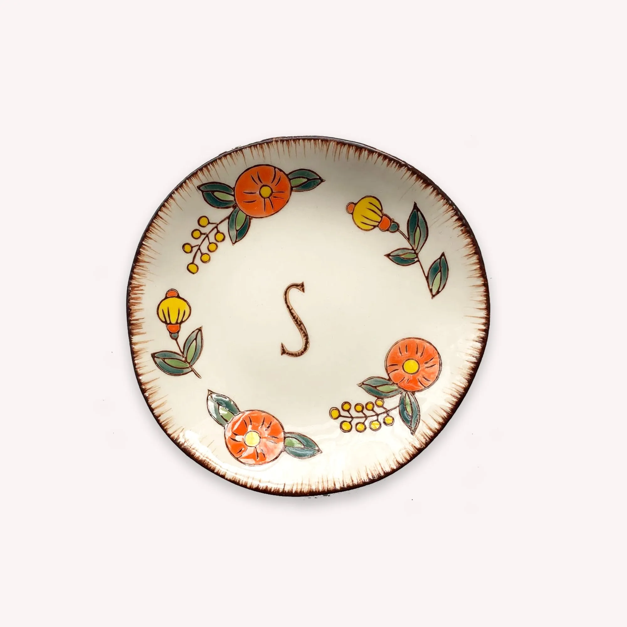 Monogram Catchall Plate (Assorted Letters)