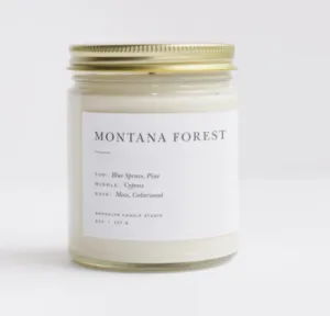 Montana Forest Minimalist Candle