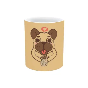 More Pug Coffee Please Metallic Mug (Silver / Gold)