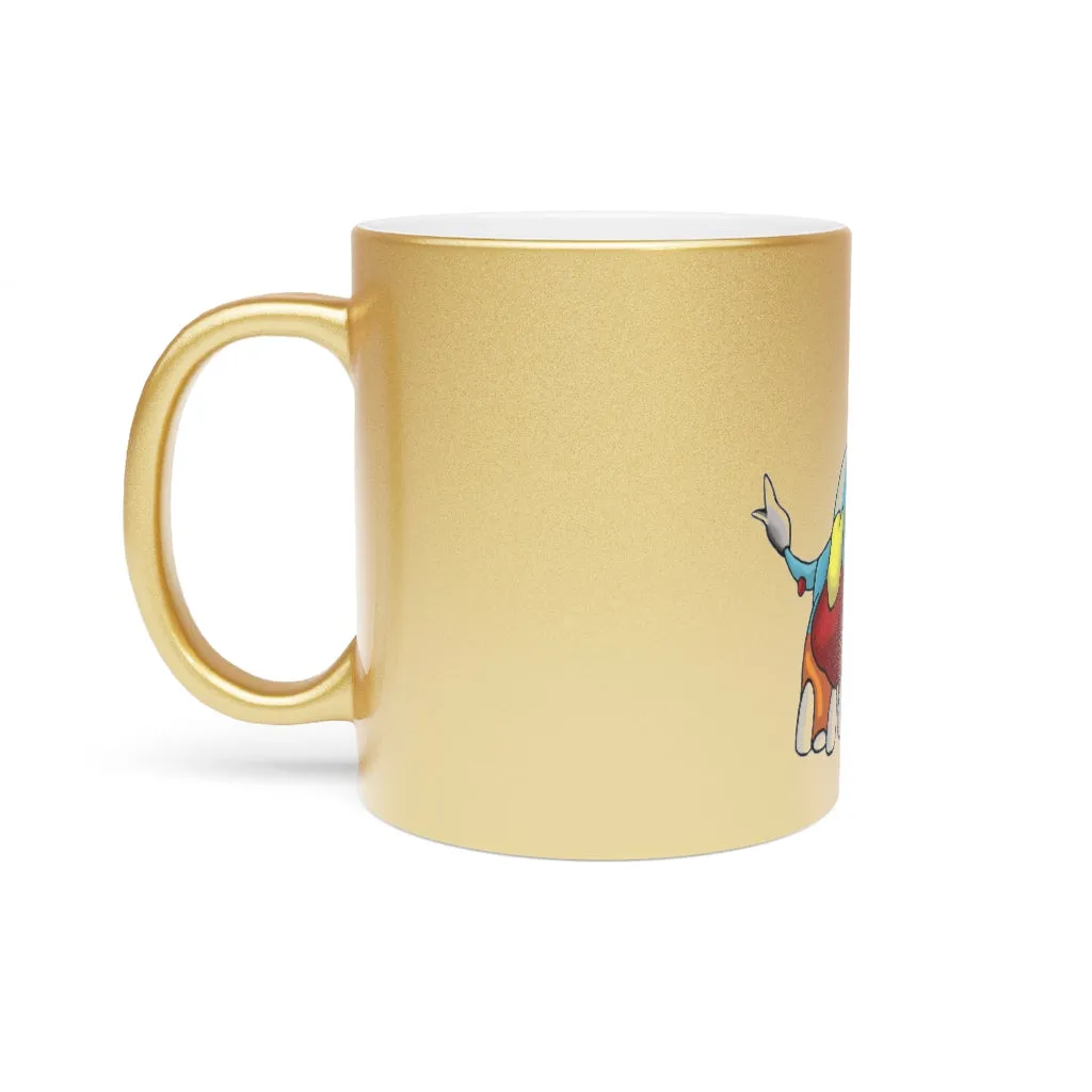 Mudphant Metallic Mug (Silver / Gold)