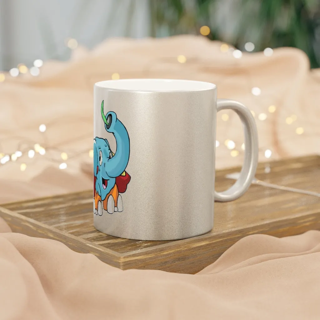 Mudphant Metallic Mug (Silver / Gold)