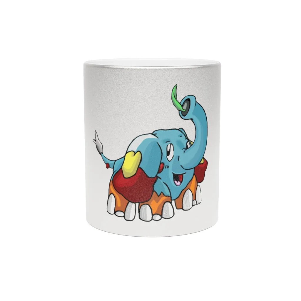 Mudphant Metallic Mug (Silver / Gold)