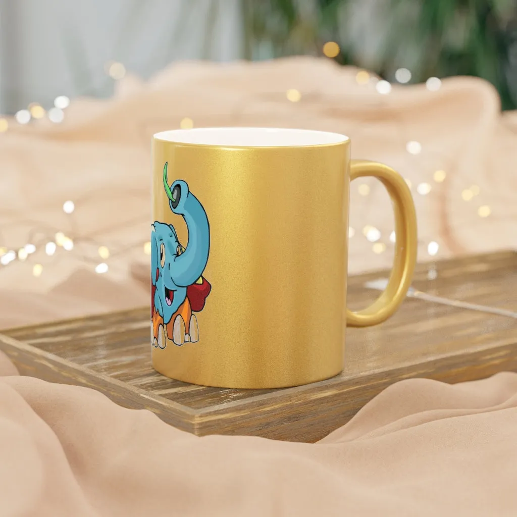 Mudphant Metallic Mug (Silver / Gold)