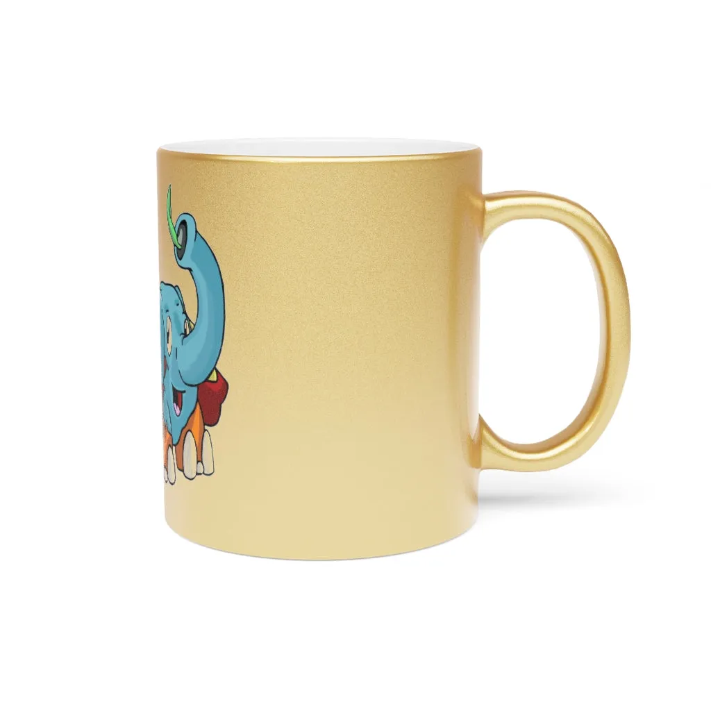 Mudphant Metallic Mug (Silver / Gold)