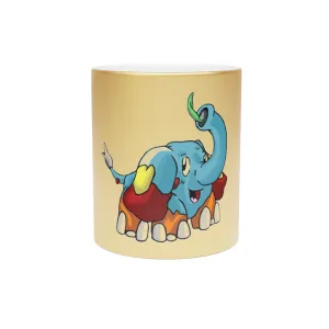 Mudphant Metallic Mug (Silver / Gold)