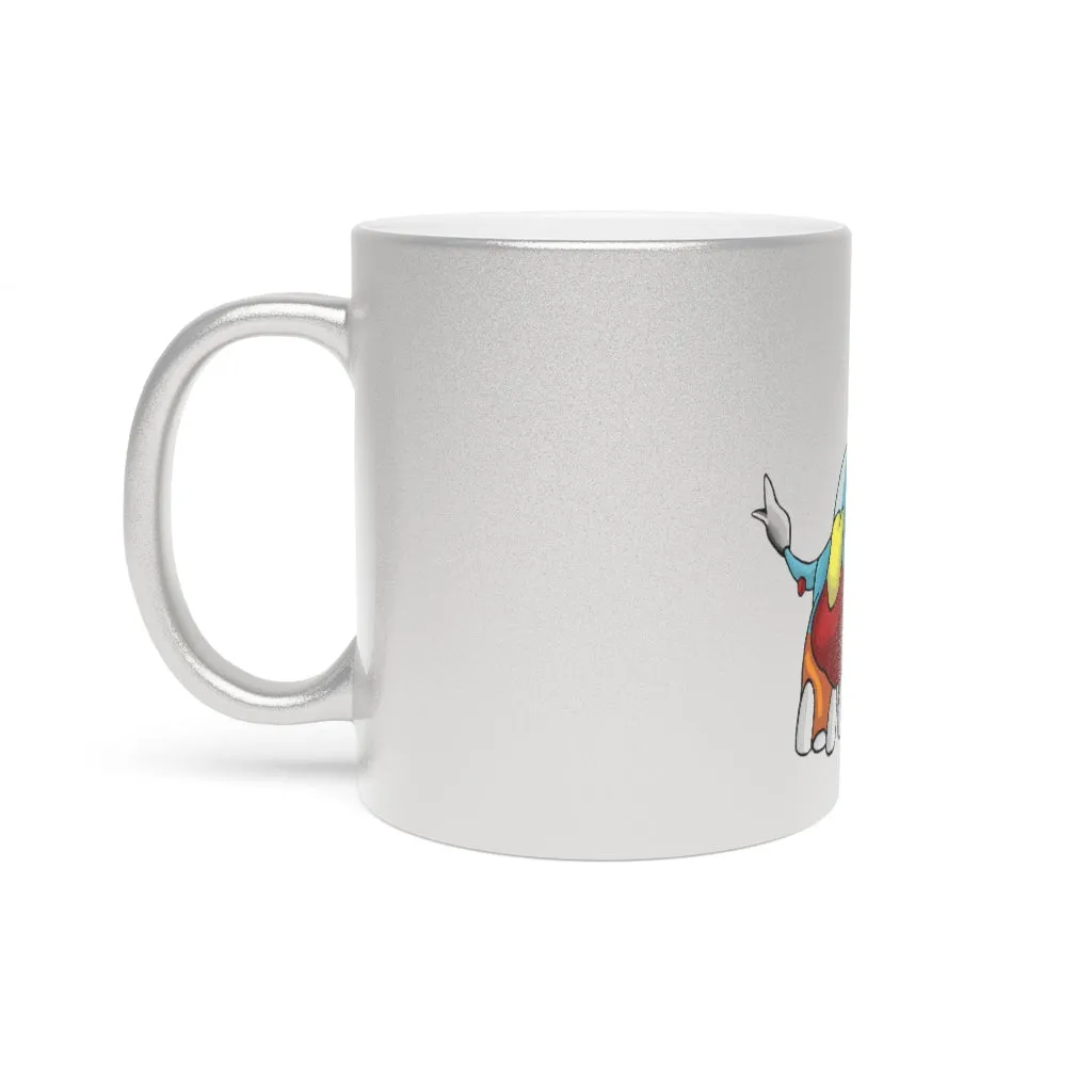 Mudphant Metallic Mug (Silver / Gold)