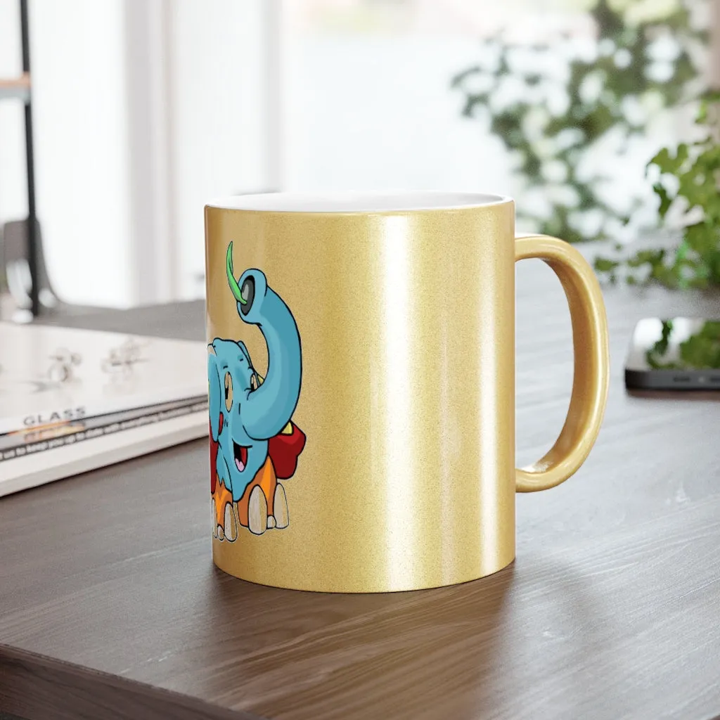 Mudphant Metallic Mug (Silver / Gold)