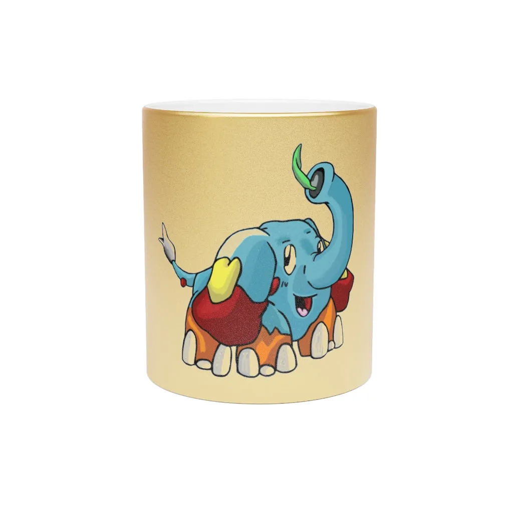 Mudphant Metallic Mug (Silver / Gold)