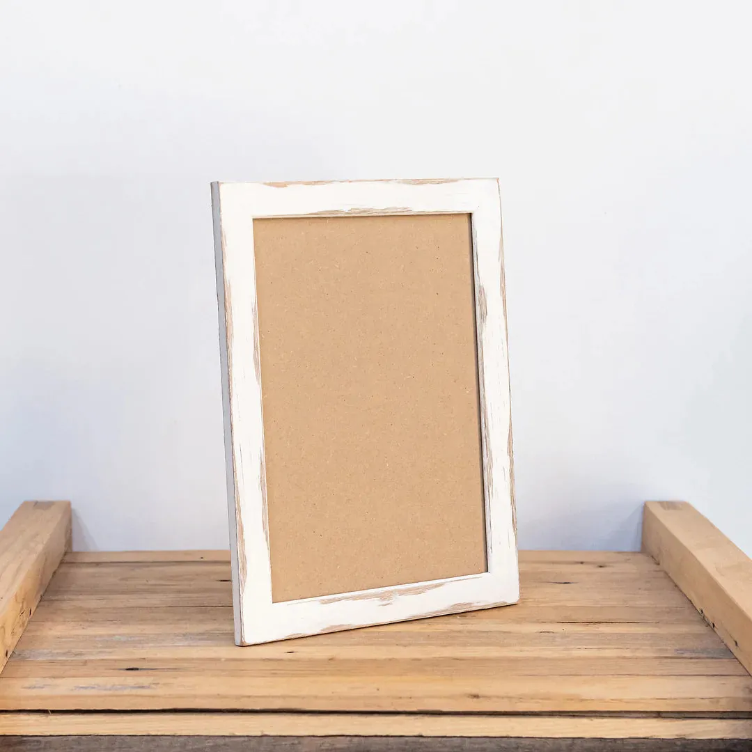 Mulbury SLIM Upcycled Timber Picture Frame - White
