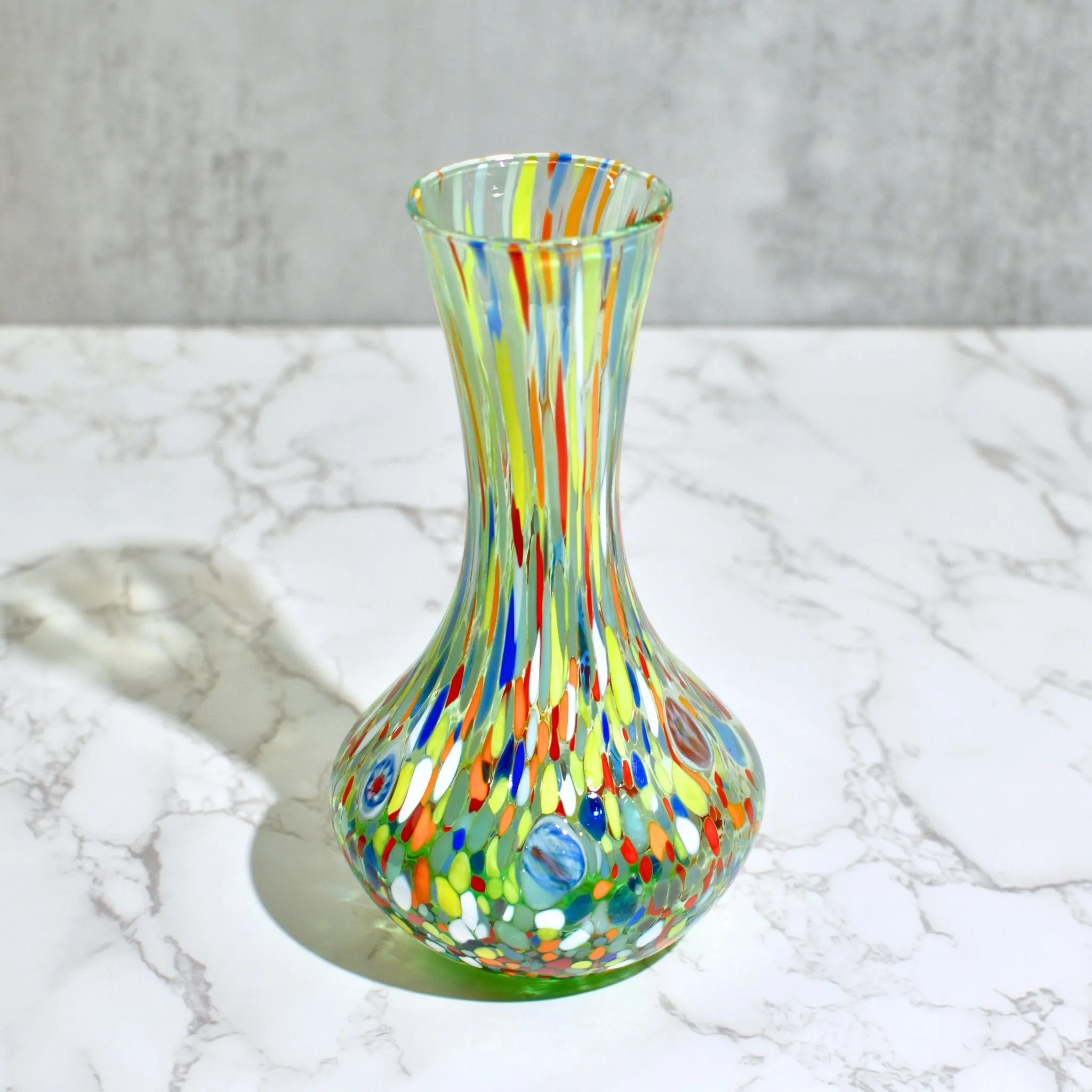 Murano Glass Tulip Vase, Made in Italy