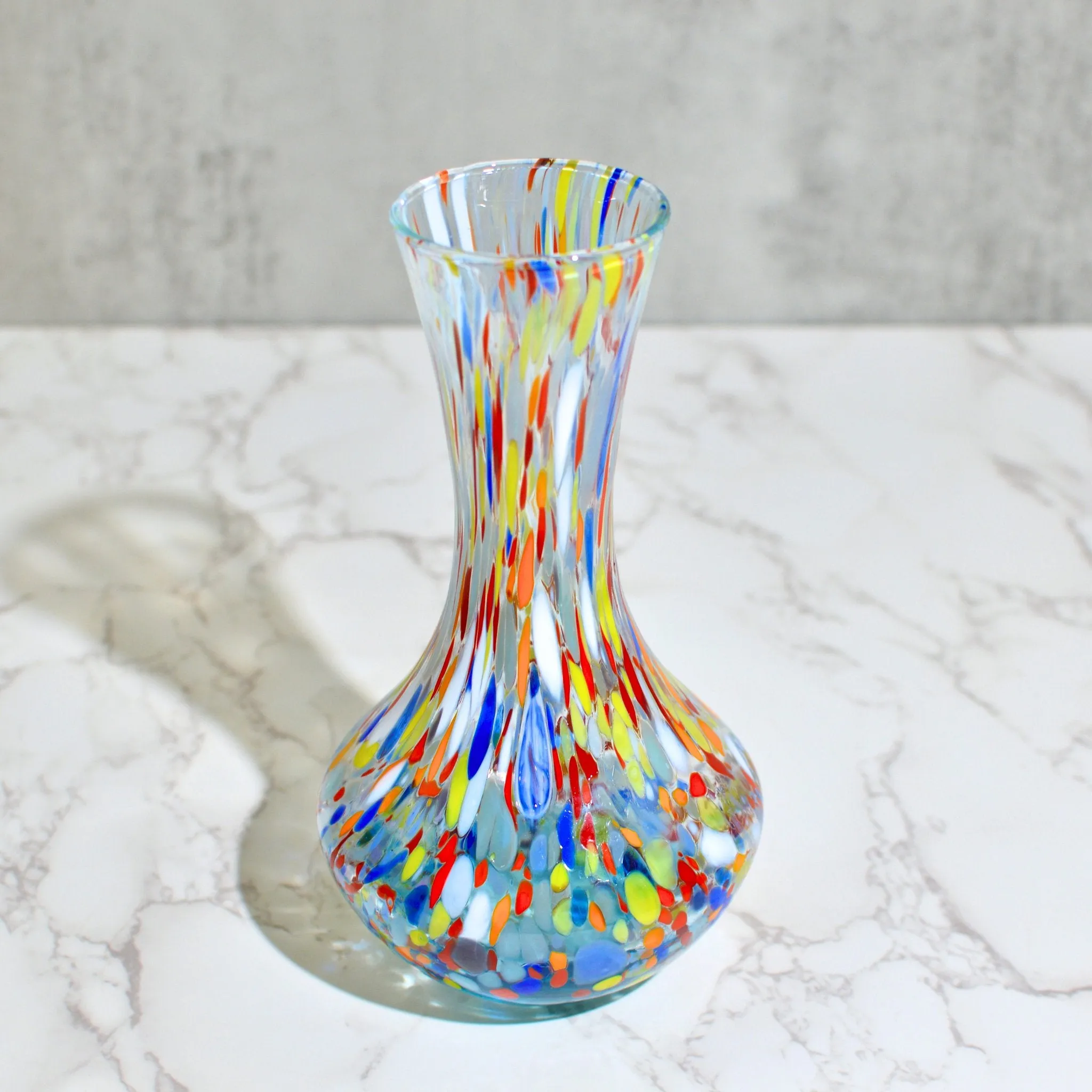 Murano Glass Tulip Vase, Made in Italy
