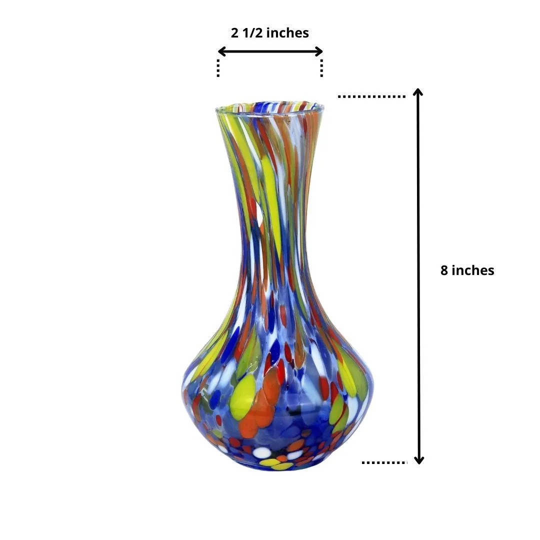 Murano Glass Tulip Vase, Made in Italy