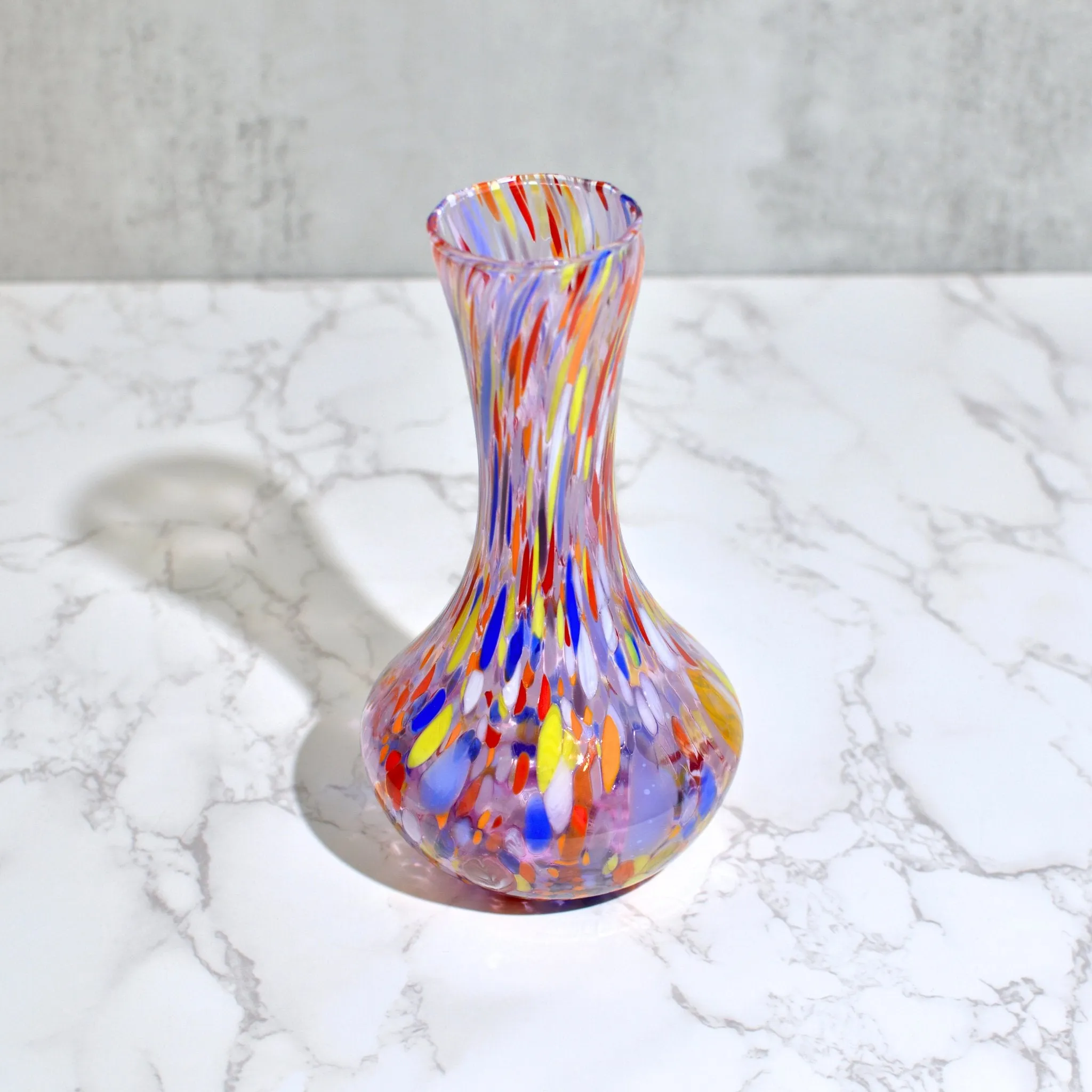 Murano Glass Tulip Vase, Made in Italy
