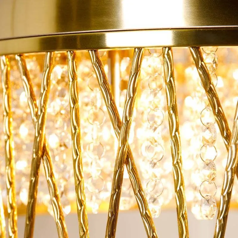 Nevada 8 Light Large Pendant Light - Gold
