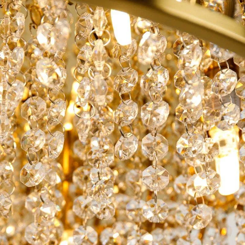Nevada 8 Light Large Pendant Light - Gold