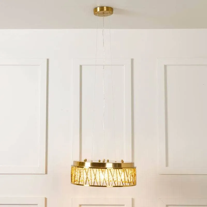 Nevada 8 Light Large Pendant Light - Gold