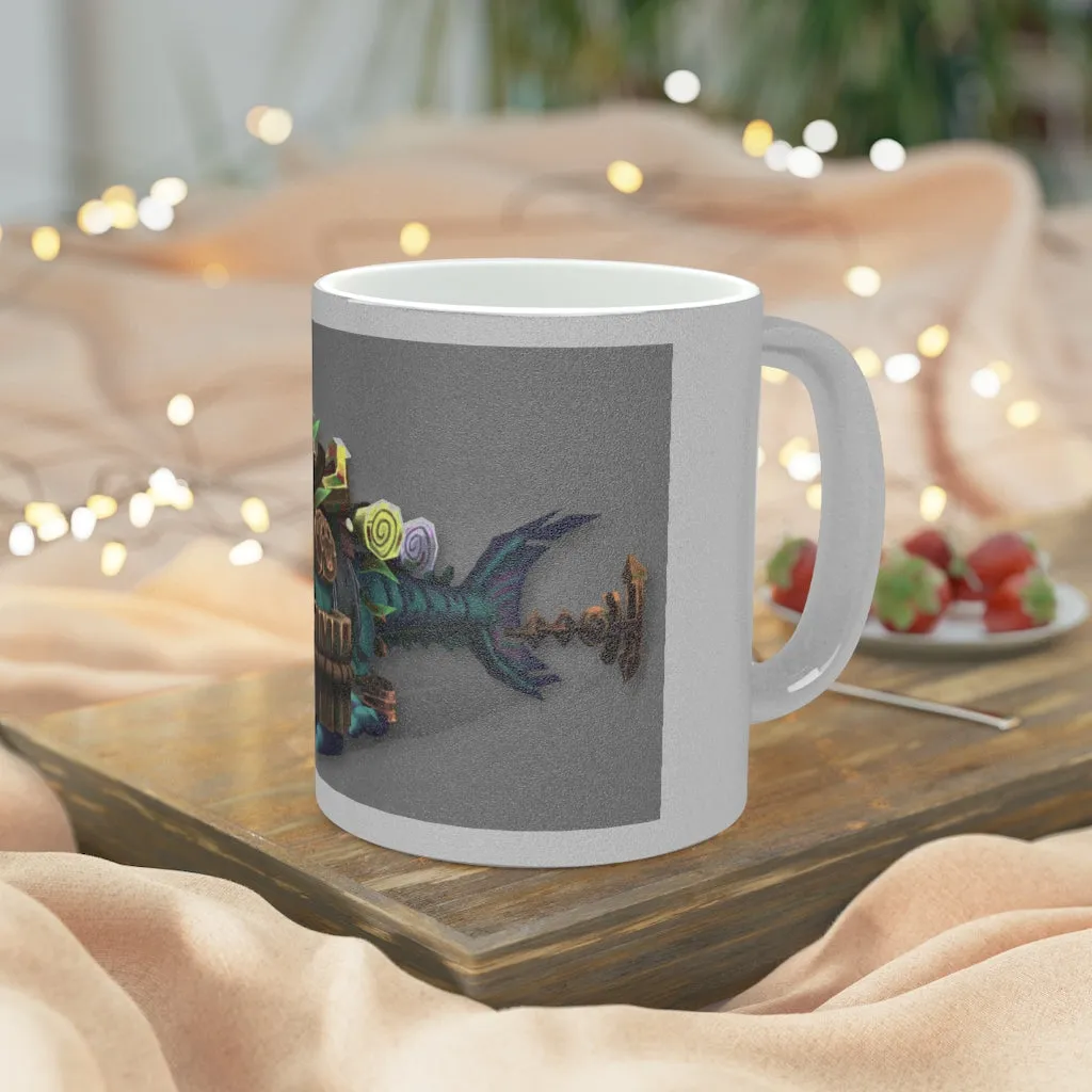 Nibbler's the Misfit Shark Metallic Mug (Silver / Gold)