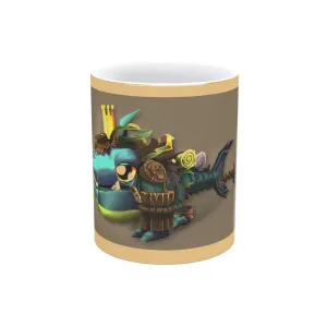 Nibbler's the Misfit Shark Metallic Mug (Silver / Gold)