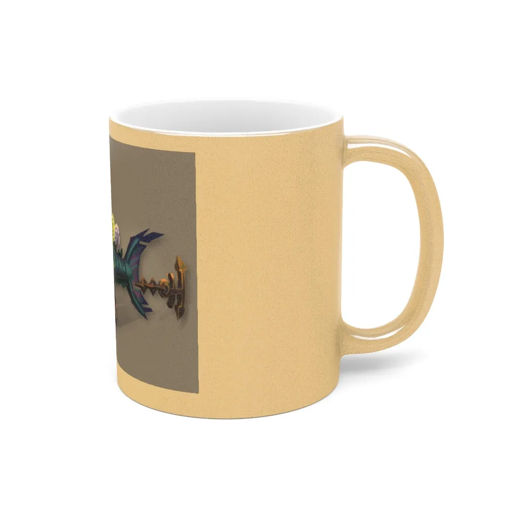 Nibbler's the Misfit Shark Metallic Mug (Silver / Gold)
