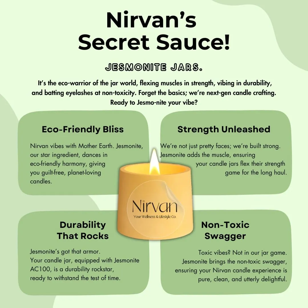 Nirvan Sherlock Scented Candle, Aromatic Fragrance of Herbaceous and Bergamot, 150gm of Soy Wax, Up to 32 Hours, Eco-Friendly Aesthetic Jar