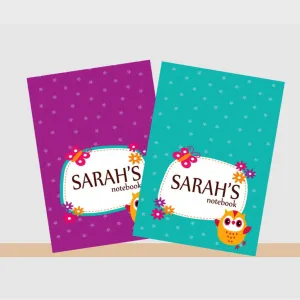 Notebooks, Set of 2<br/>Owl Theme