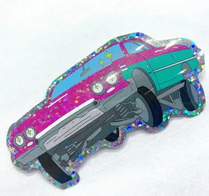 Old School Lowrider Holographic Sticker
