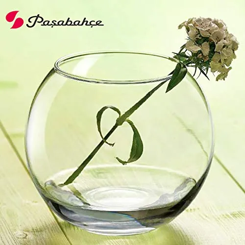 Pasabahce Botanica Glass Vase/Fish Bowl 1 Pc, Transparent, 825 ml