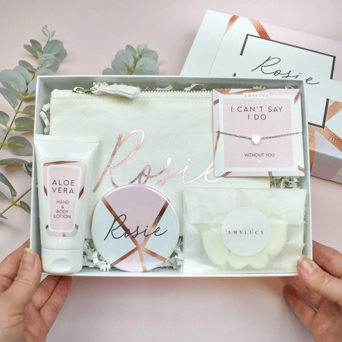 Personalised Bridesmaid Gift Box, Bridesmaid Gift, Personalised Filled Bridesmaid Box, Wedding Thank You Gifts, Filled Gift Box, Gift Sets
