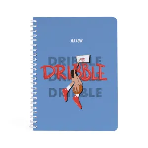 Personalised Spiral Notebook - Basketball Fever, Boy