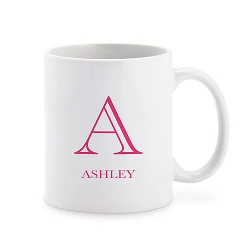 PERSONALIZED COFFEE MUG - CLASSIC MONOGRAM