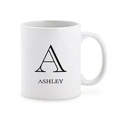 PERSONALIZED COFFEE MUG - CLASSIC MONOGRAM