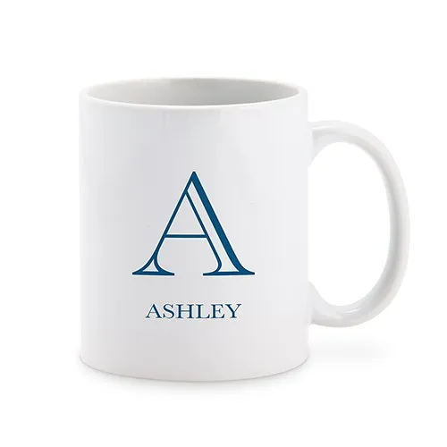 PERSONALIZED COFFEE MUG - CLASSIC MONOGRAM