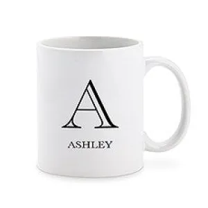 PERSONALIZED COFFEE MUG - CLASSIC MONOGRAM