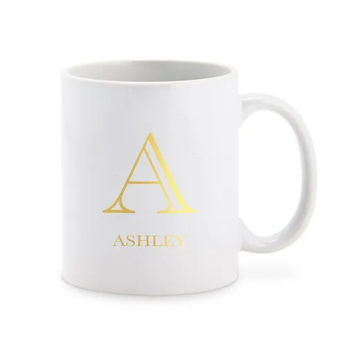 PERSONALIZED COFFEE MUG - CLASSIC MONOGRAM