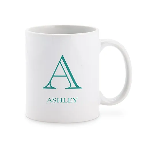 PERSONALIZED COFFEE MUG - CLASSIC MONOGRAM