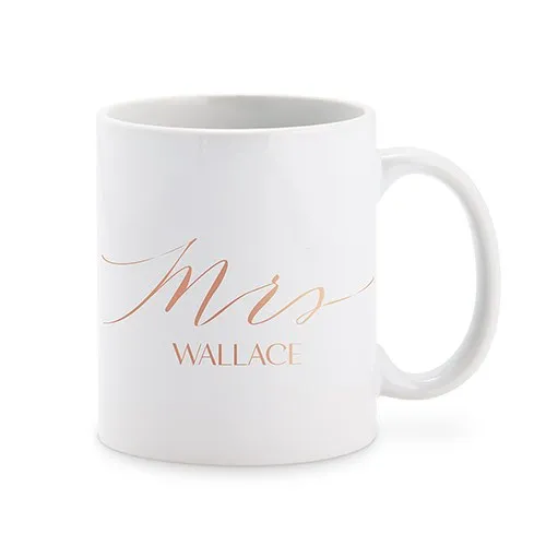 PERSONALIZED COFFEE MUG - MRS