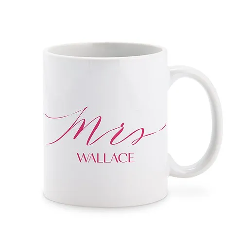 PERSONALIZED COFFEE MUG - MRS