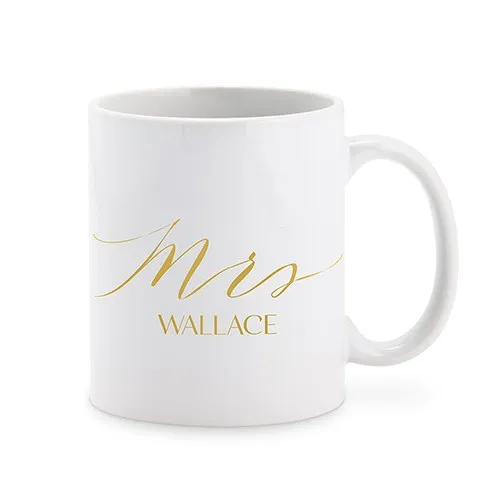 PERSONALIZED COFFEE MUG - MRS