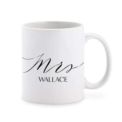 PERSONALIZED COFFEE MUG - MRS