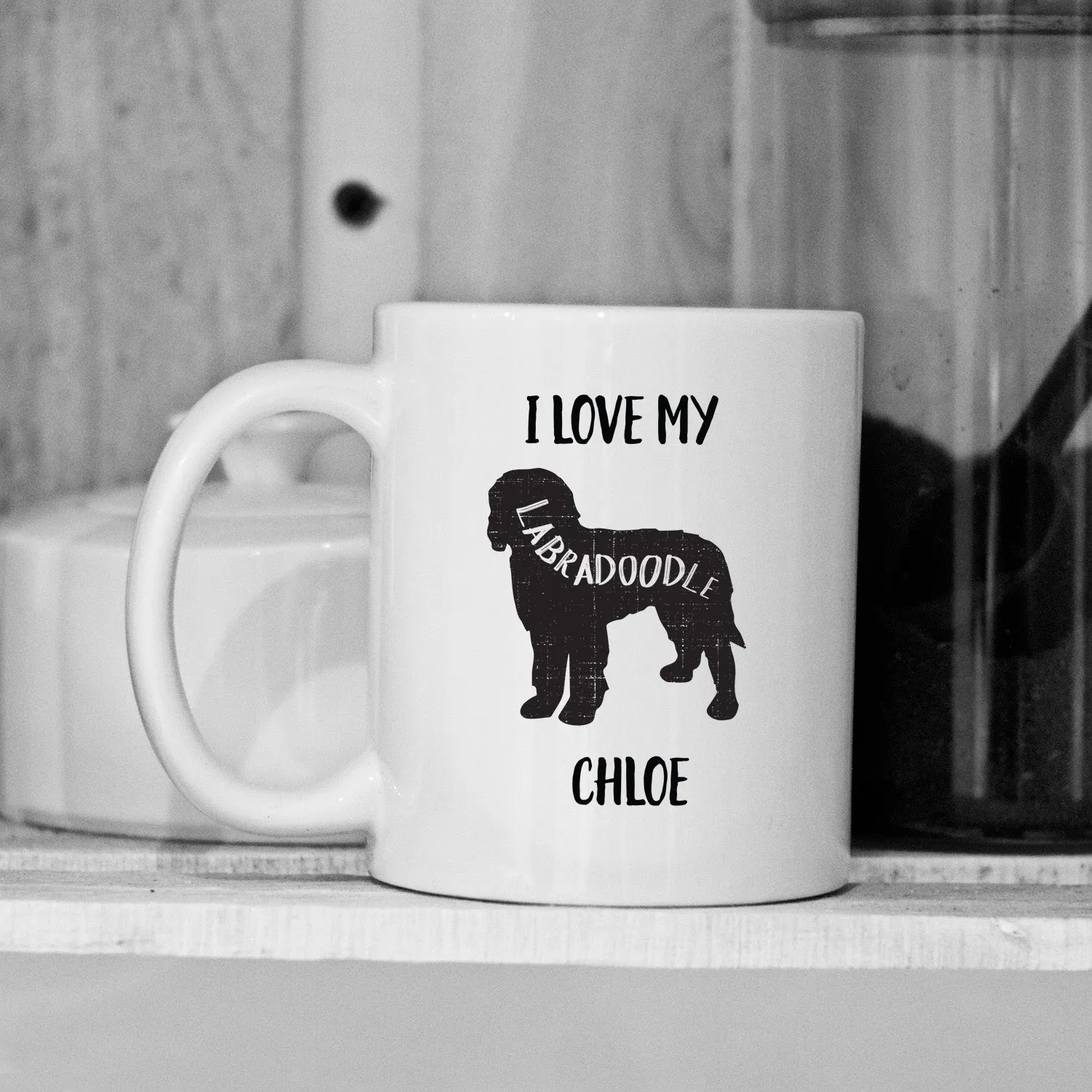 Personalized Dog Silhouette Mugs