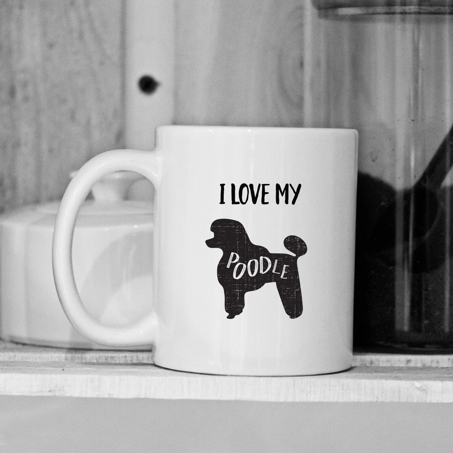 Personalized Dog Silhouette Mugs