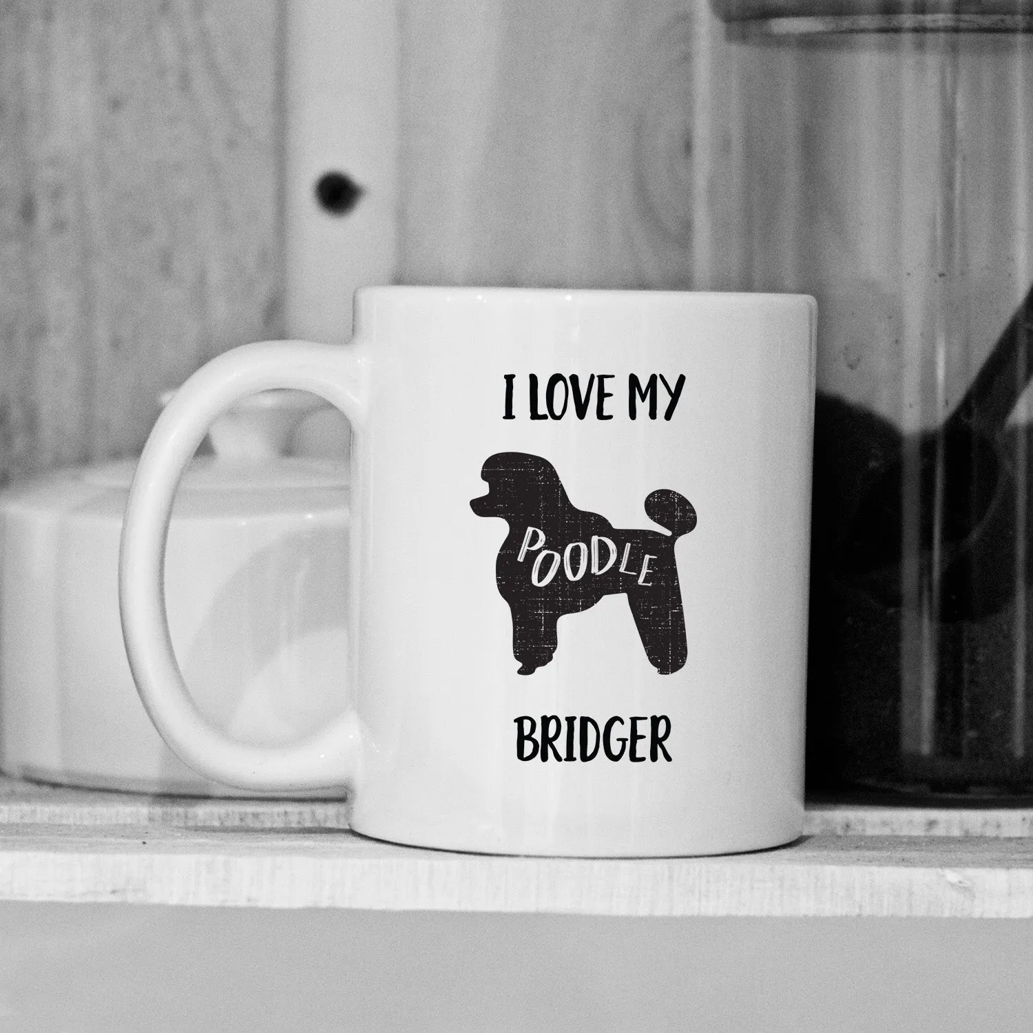 Personalized Dog Silhouette Mugs