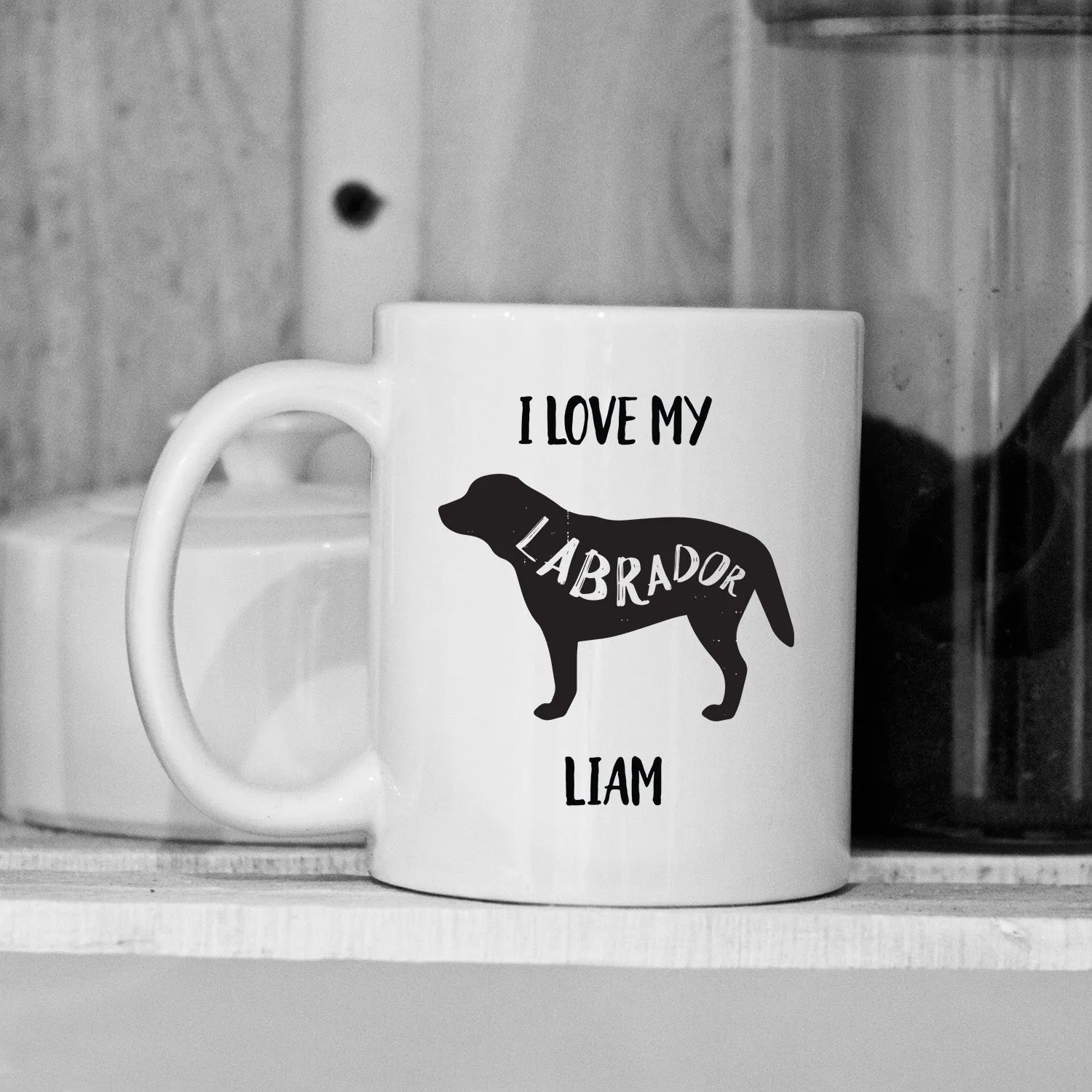 Personalized Dog Silhouette Mugs